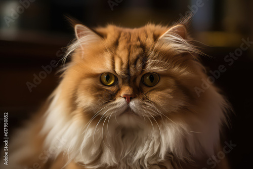 orange Persian Cat Perfection: A Stunning Photo Portrait of the Majestic Cat