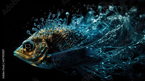 Underwater photography capturing abstract patterns of ocean life © Soroosh