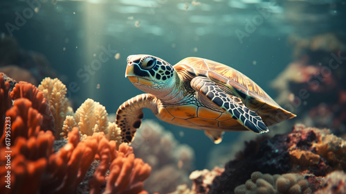 turtle swimming © Alex