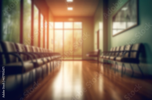 Wallpaper Mural Blurred hospital interior medical background AI generated Torontodigital.ca