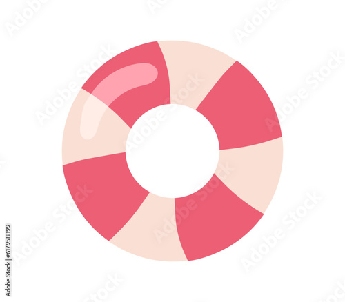 Summer lifebuoy vector concept