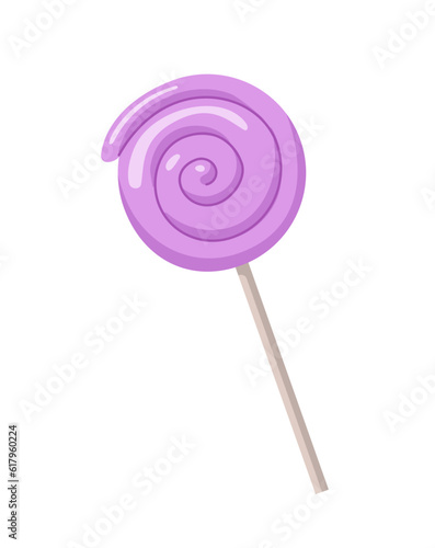 Violet caramel on stick concept