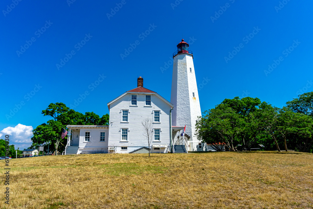 The Sandy Hook Lighthouse, situated in New Jersey, United States, is a historic maritime landmark. Its rich architectural heritage and panoramic views of the Atlantic Ocean makes it a nautical gem. The Sandy Hook Lighthouse, situated in New Jersey, United States, is a historic maritime landmark. Its rich architectural heritage and panoramic views of the Atlantic Ocean makes it a nautical gem.