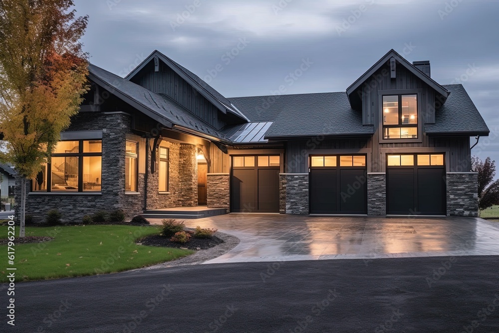 Three-Car Garage & Innovative Design: A Lavish New Construction ...