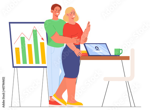 Sexual harassment at workplace concept