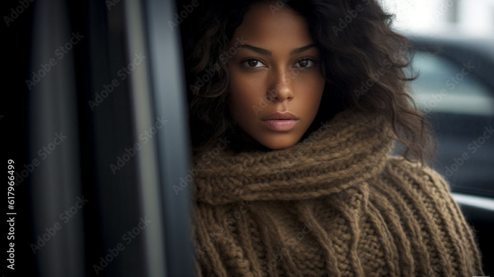 jealous or angry or annoyed or disappointed or sad or thoughtful, in a car, young adult woman, front view, close-up, multiracial female woman, fictional place jealous or angry or annoyed or disappointed or sad or thoughtful, in a car, young adult woman, front view, close-up, multiracial female woman, fictional place