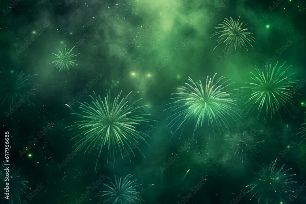Obraz premium Beautiful colorful firework display for celebration, Pakistan Day