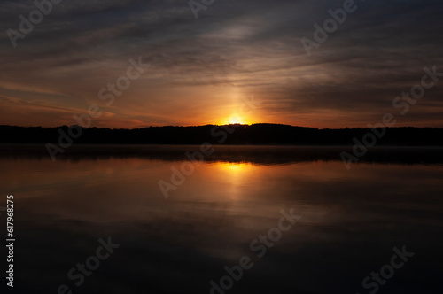 sunrise over lake in Northern Michigan