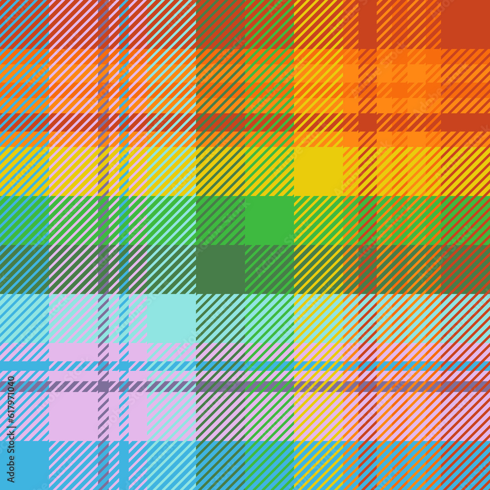 Rainbow plaid. Seamless tartan pattern. Cell. Suitable for fashion textiles and graphics, packaging. the Madras palette. Rainbow plaid. Seamless tartan pattern. Cell. Suitable for fashion textiles and graphics, packaging. the Madras palette.