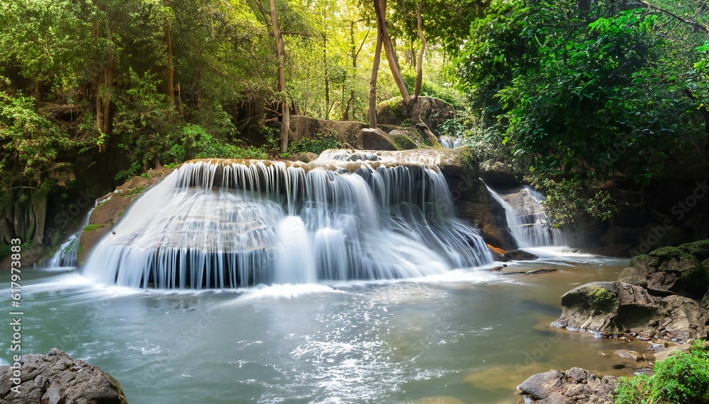 Obraz premium waterfall in the forest
