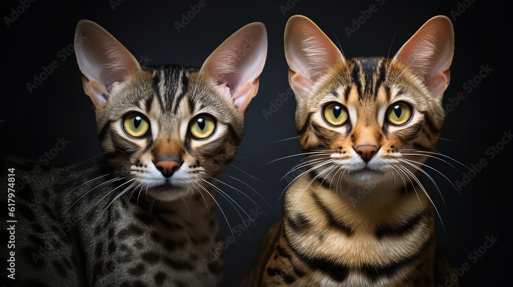 Captivating Ocicats: Portraits Reflecting Their Fascinating Aura