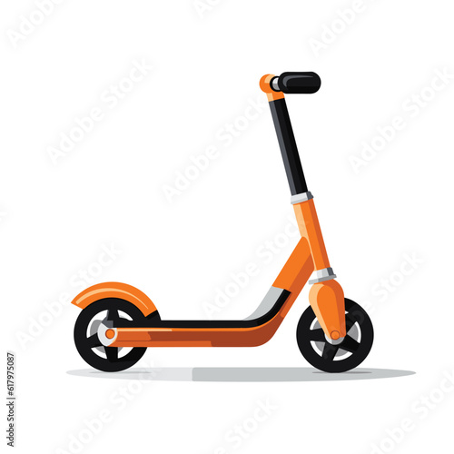 toy scooter vector flat minimalistic isolated illustration