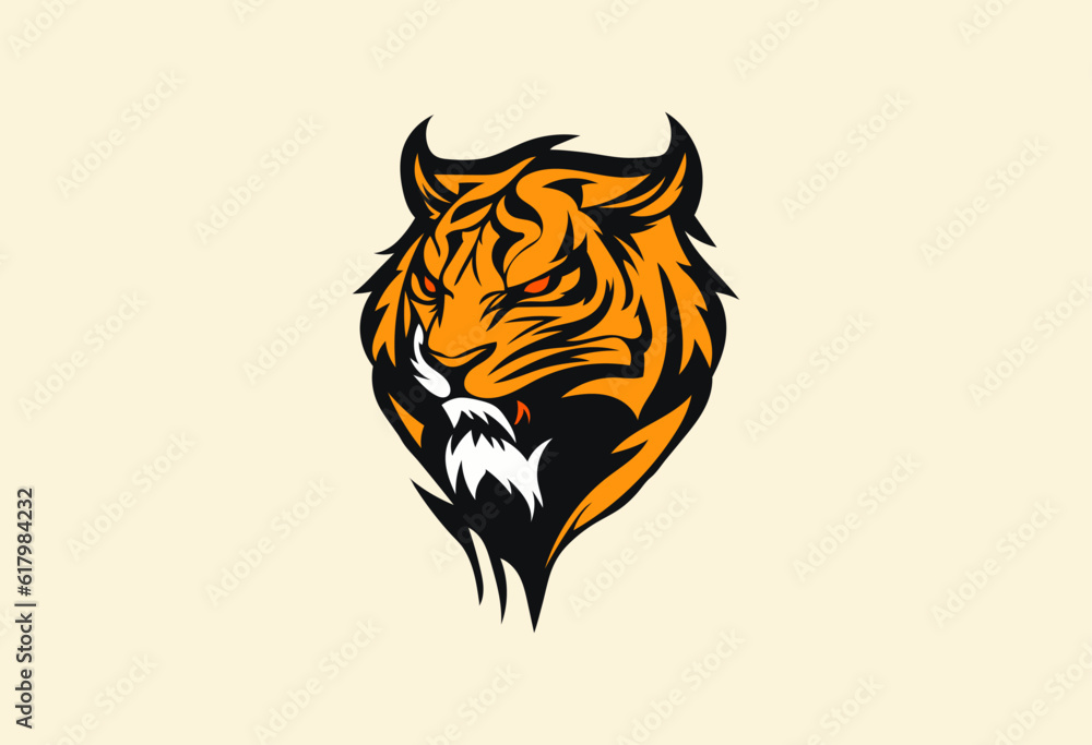 tiger head wildlife vector tiger head wildlife vector