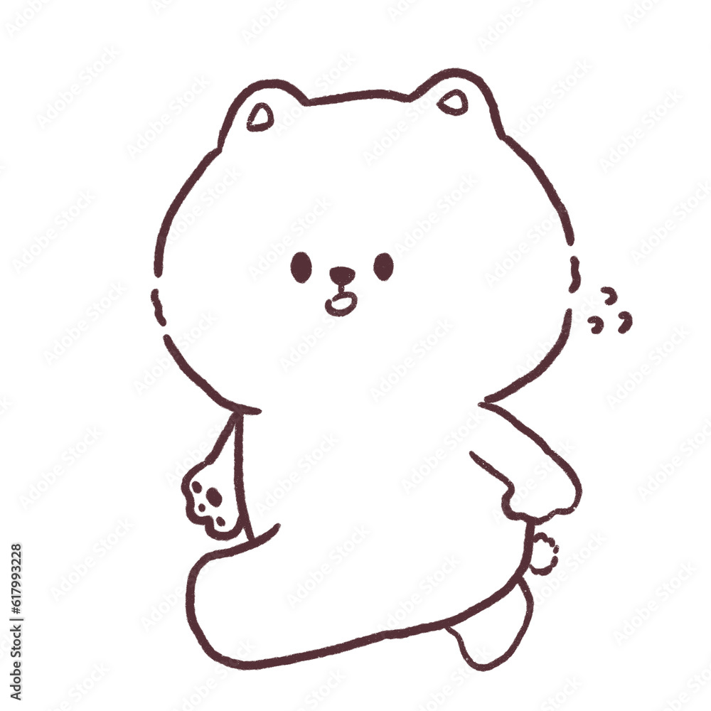 Dog hand drawn Dog hand drawn