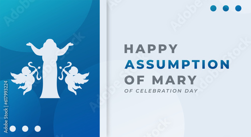 Assumption of Mary Celebration Vector Design Illustration for Background, Poster, Banner, Advertising, Greeting Card
