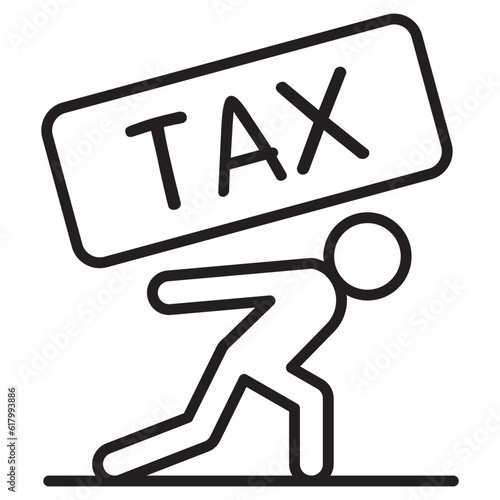 Tax burden icon