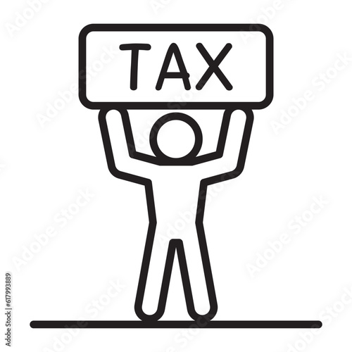 Tax burden icon