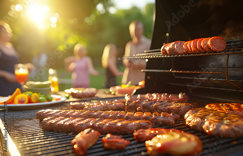 Outdoor Barbeque Grill Generative AI