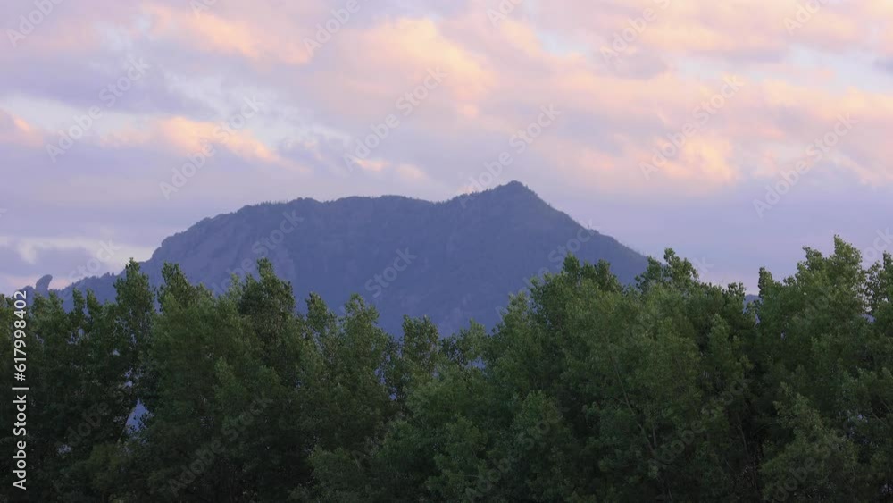 Sunset Over Flat Irons in Boulder Colorado, Devils Thumb Rock in Boulder Landscape, Sunset Over Rocky Mountains Sunset Over Flat Irons in Boulder Colorado, Devils Thumb Rock in Boulder Landscape, Sunset Over Rocky Mountains