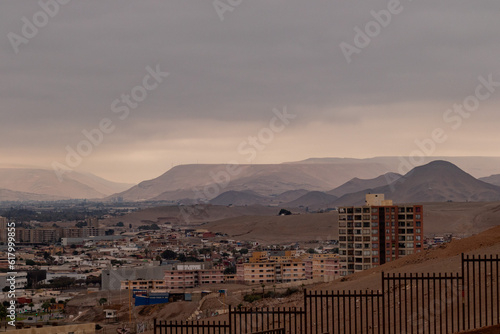 transition between the city and the Atacama desert