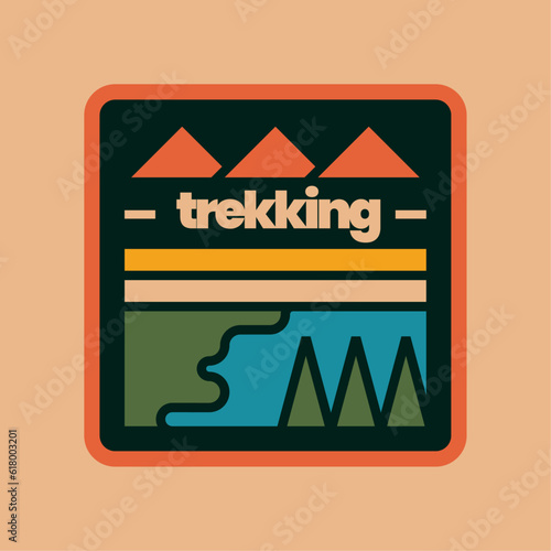 Wallpaper Mural adventure outdoor badge Torontodigital.ca