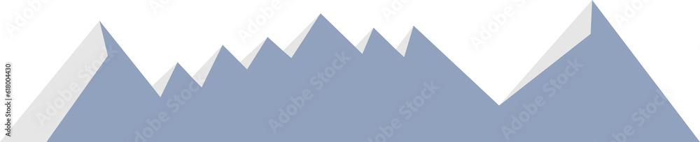 Snow mountain hill landscape illustration in flat and minimal design
Snow mountain hill landscape illustration in flat and minimal design