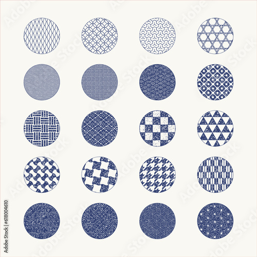 和柄スタンプアイコン（丸）