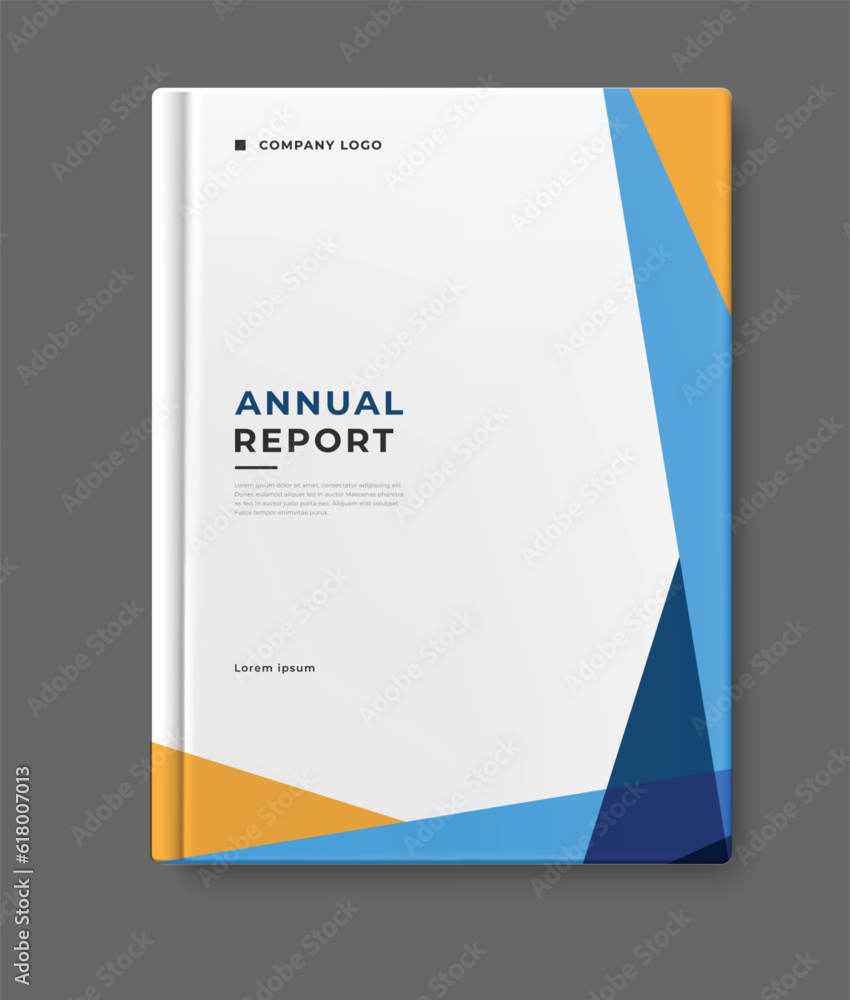 annual report template cover design