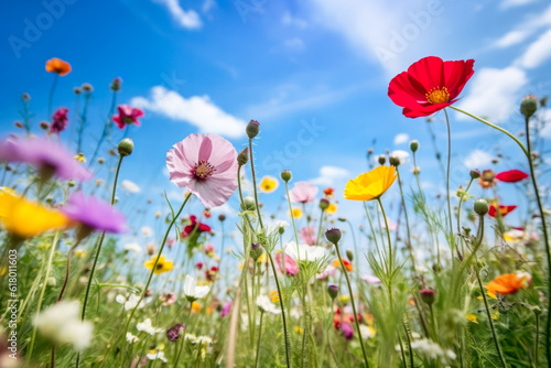 Colorful wild flower meadow in summer © eyetronic
