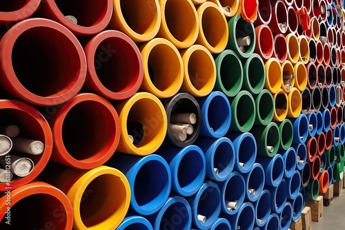 Colorful PVC Pipe Array