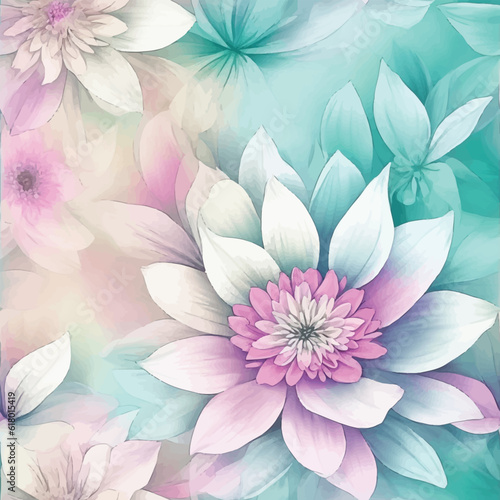 abstract flower pattern design for element illustration