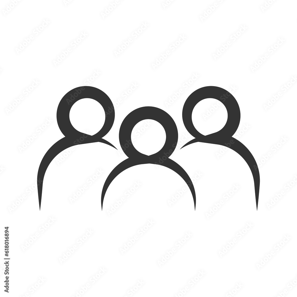 Icon group of people organization and business Icon group of people organization and business