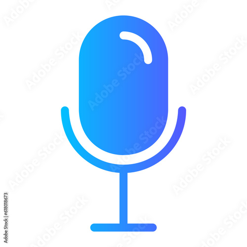 microphone gradient icon photo