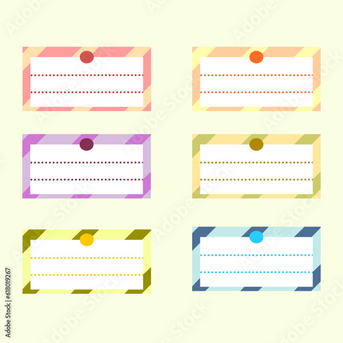 Label collection for school stuff