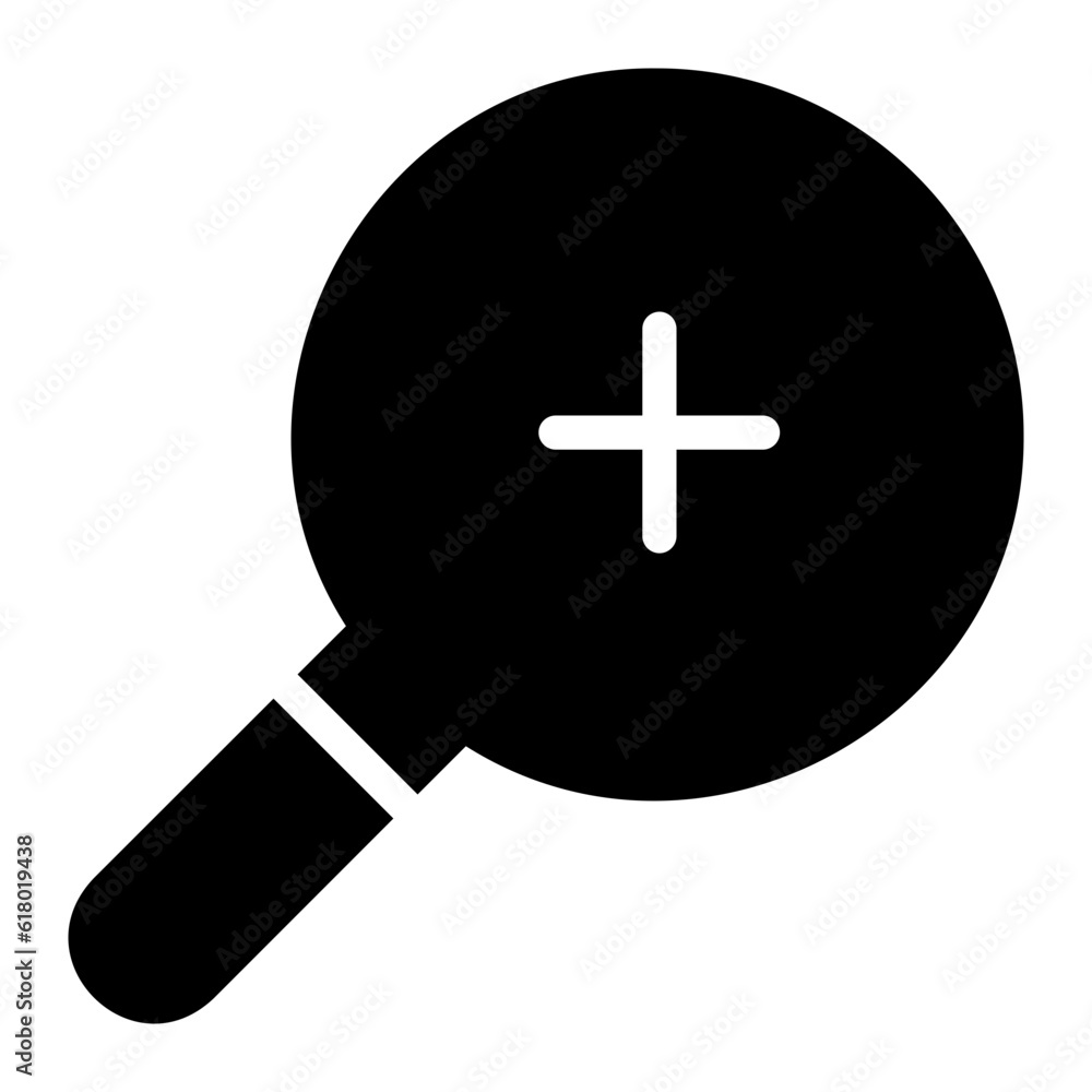 Fototapeta premium loupe glyph icon
