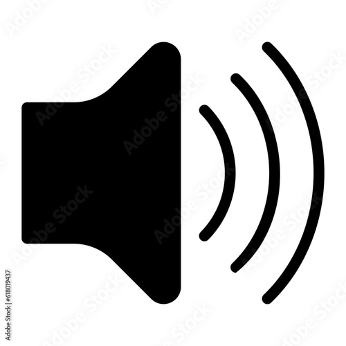 loud speaker glyph icon