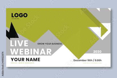 horizontal vertical webinar banner invitation template