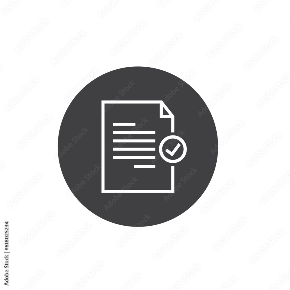 verified legal document icon vector element concept design template verified legal document icon vector element concept design template
