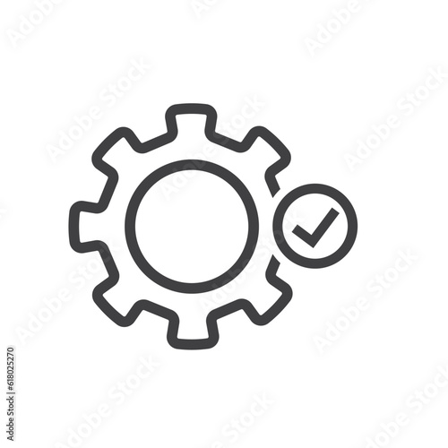 easy in maintenance icon vector element design template