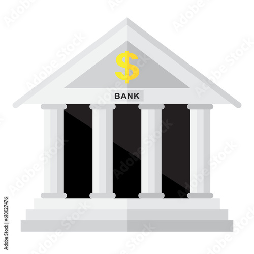 Bank building mockup picture