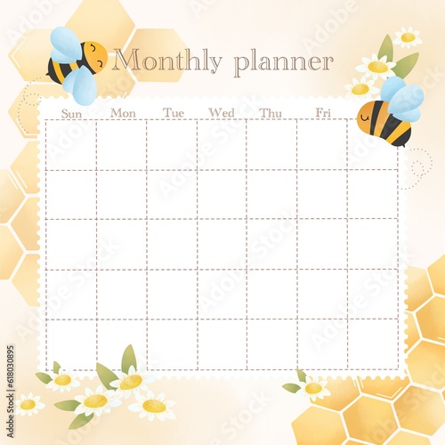 This monthy planner allow you to make a memo and put a reminder for your daily and monthly tasks and routine so you will not miss any important memories and events.
 photo