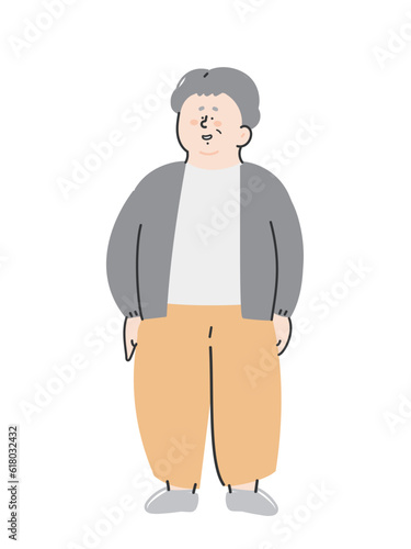 笑顔のシニア男性