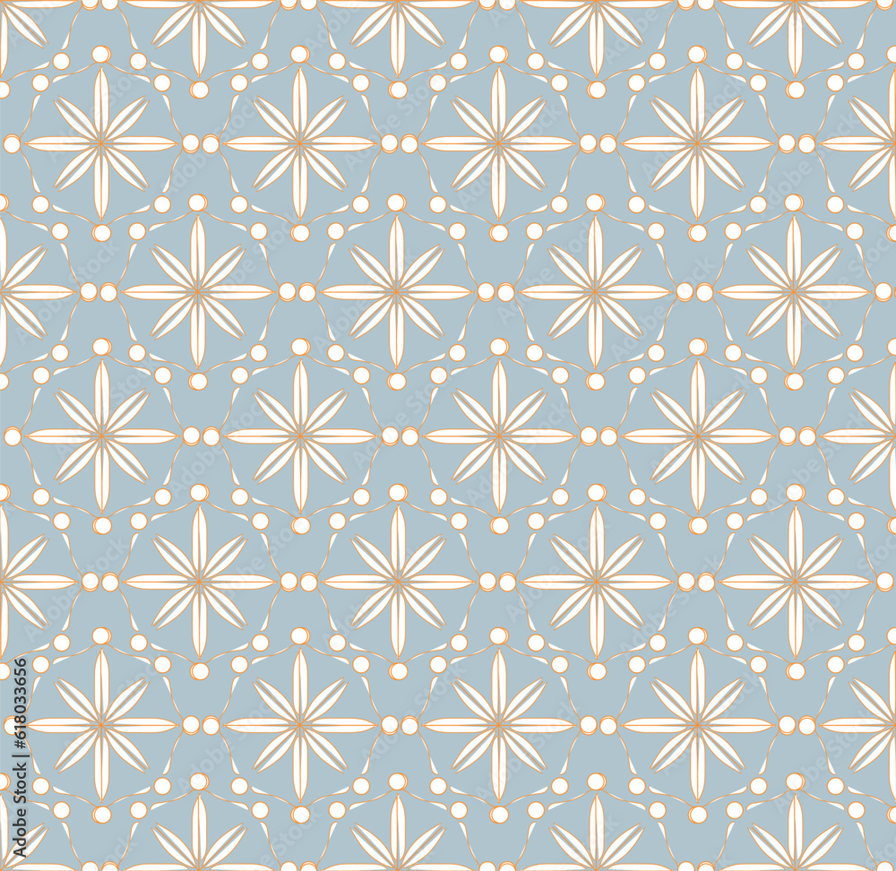 seamless, geometric pattern, floral motif seamless, geometric pattern, floral motif