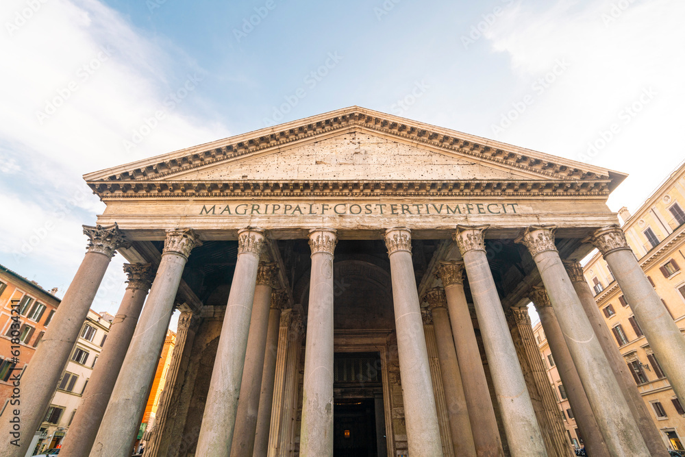 Pantheon temple in Rome, Italy