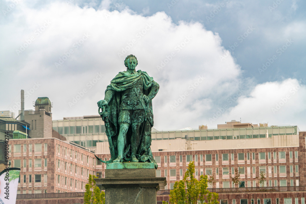 Statue of Charles XIII in Kungsträdgården, Stockholm, Sweden