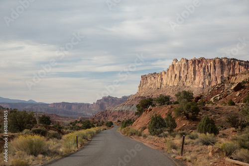 Scenic Drive Road View in Capital Reef National Park photo