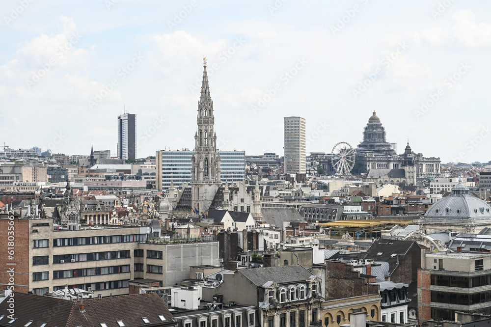 Belgique Bruxelles panorama toit Hotel de ville Saint Michel Palais de Justice