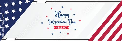 happy american independence day background, with flag decoration. vector design for banner, greeting card, brochure, web, social media. Free Download happy american independence day background, with flag decoration. vector design for banner, greeting card, brochure, web, social media. - GFXLoad
