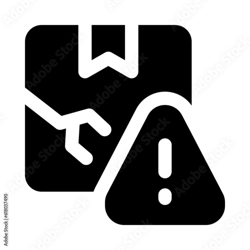 damaged box icon for your website, mobile, presentation, and logo design.