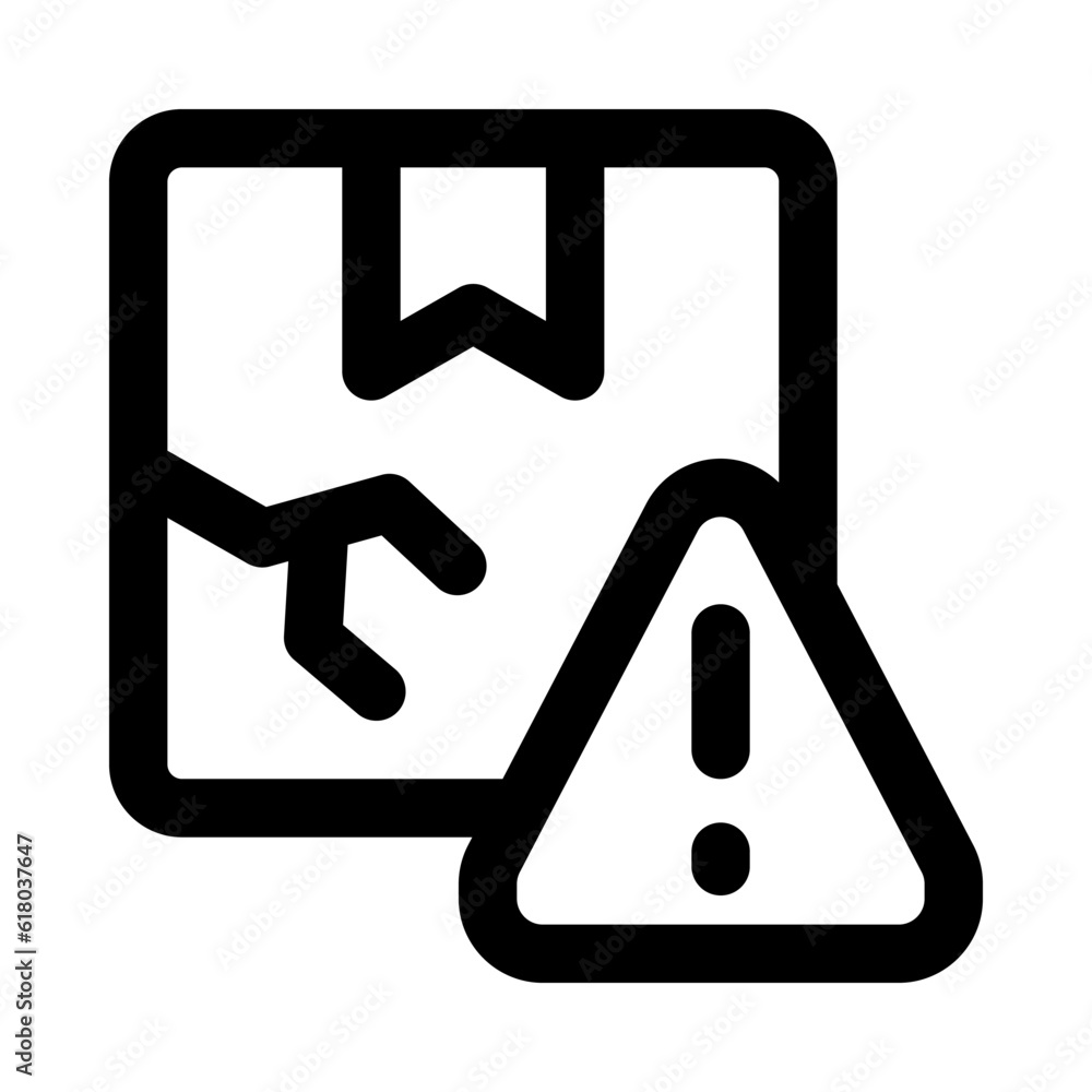 damaged box icon for your website, mobile, presentation, and logo design. damaged box icon for your website, mobile, presentation, and logo design.